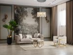 Lotus Sofa Set Gold/Silver - Image 11