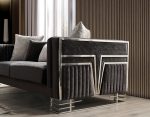 Lotus Sofa Set Gold/Silver - Image 15