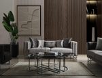 Lotus Sofa Set Gold/Silver - Image 19