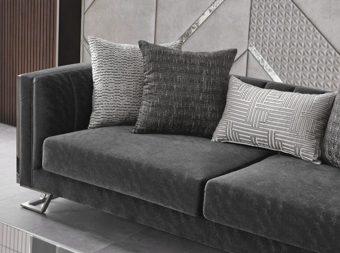 Palmera Sofa Set Gold/Silver - Image 10