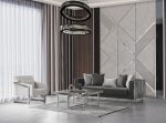 Palmera Sofa Set Gold/Silver - Image 13