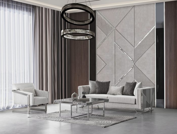Palmera Sofa Set Gold/Silver - Image 14