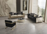 Palmera Gold Sofa Set 3+3+1 - Image 10
