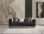 Palmera Gold Sofa Set 3+3+1 - Image 13