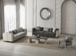 Dimond Silver Sofa Set