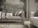 Lotus Gold Sofa Set 3+3+1 - Image 4