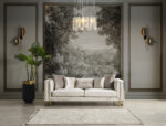 Lotus Gold Sofa Set 3+3+1 - Image 11