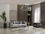 Lotus Silver Sofa Set - Image 9
