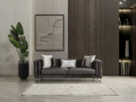 Lotus Silver Sofa Set - Image 11