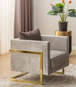 Lotus Sofa Set Gold/Silver - Image 14