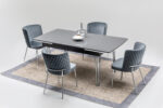 Loft Dining Set Silver