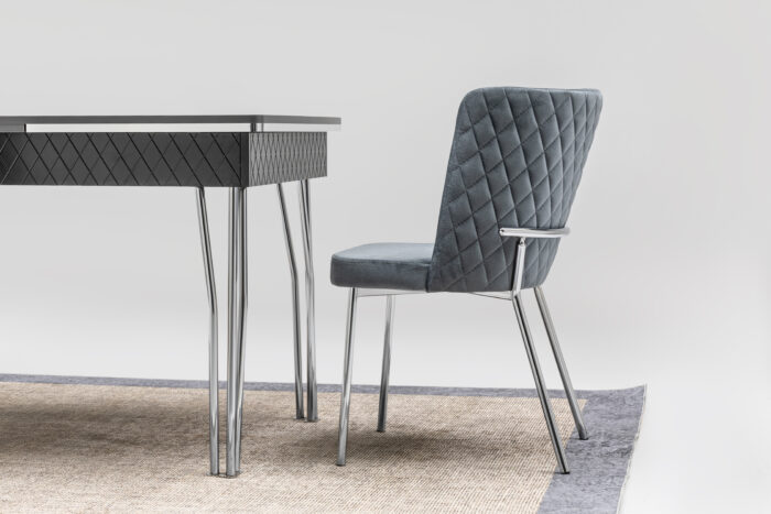 Loft Dining Set Silver - Image 5