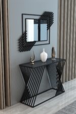 Marble Glass Console Table - Image 2