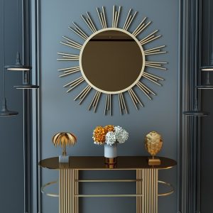 Golden Horizon Console Table