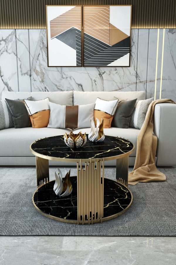 Contempo Circle Coffee Table Set