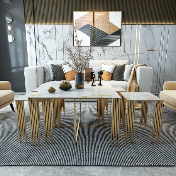 Luxe Helix Coffee Table Coffee Table Set