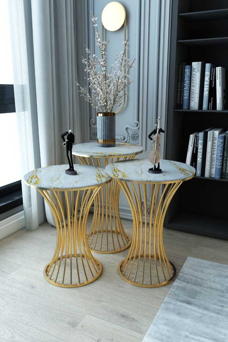 Marble Celestia Coffee Table Set - Image 1