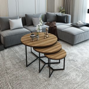 Wooden Coffee Table Set