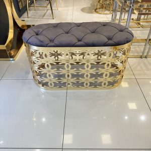 Metallic Ottoman