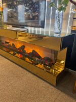 Glass Fireplace TV Stand - Image 2
