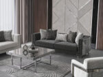 Palmyra Silver Sofa Set - Image 4