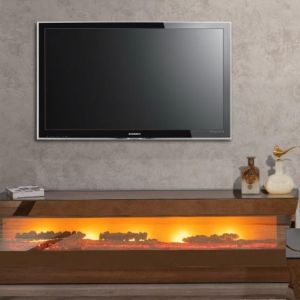 Desert Fireplace TV Stand Table