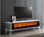 Luminous Hearth Fireplace TV Stand