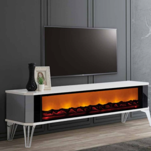 Luminous Hearth Fireplace TV Stand