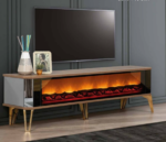 Luminous Hearth Fireplace TV Stand - Image 3