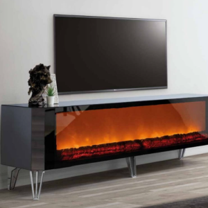 Ember Glow Fireplace TV Stand Table