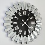 Roman Numerals Mirrored Wall Clock