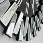Roman Numerals Mirrored Wall Clock - Image 3