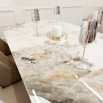 Lucien Gold Dining Table - Image 4